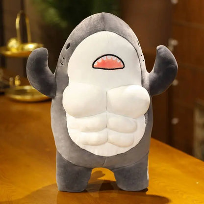 Muscle Shark Plush Doll