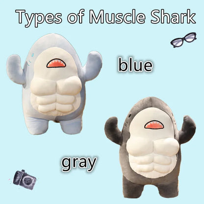 Muscle Shark Plush Doll