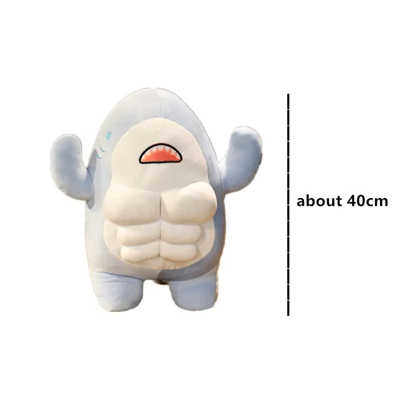 Muscle Shark Plush Doll
