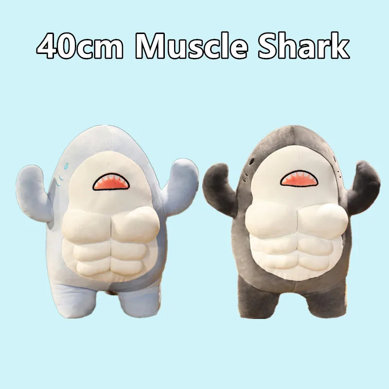 Muscle Shark Plush Doll