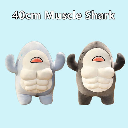 Muscle Shark Plush Doll