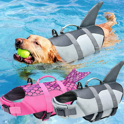 Shark Theme Dog Life Vest